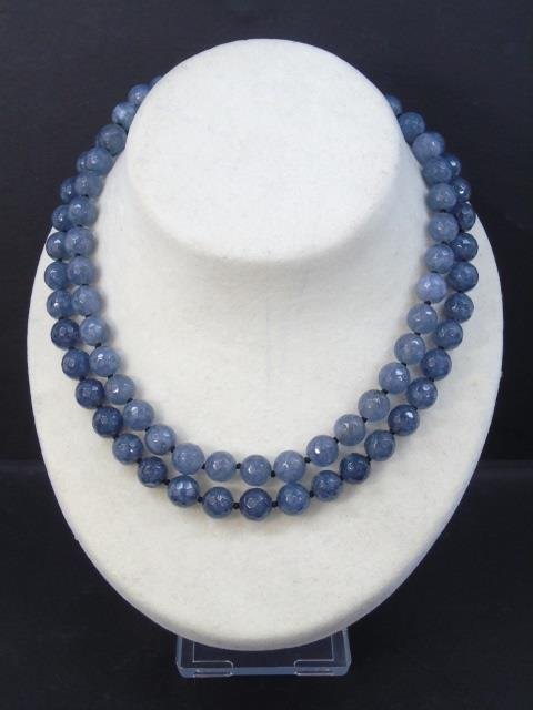 Pair Faceted Tourmaline Beaded Necklace Strands (1 of 4)