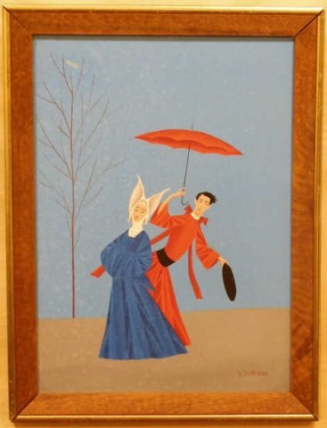 Veniero Canevari Signed Acrylic Canvas Painting (1 of 3)