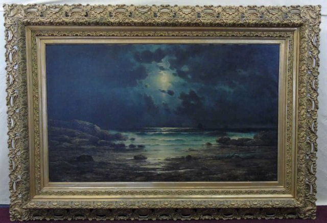 Henry A. Duessel - Large Coastal Oil Painting (1 of 4)