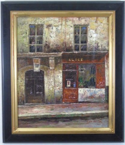 Alexander - Contemporary Painting of Parisian Cafe (1 of 4)