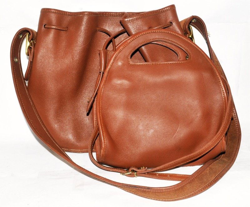 Pair of Coach Brown Leather Handbags (1 of 5)