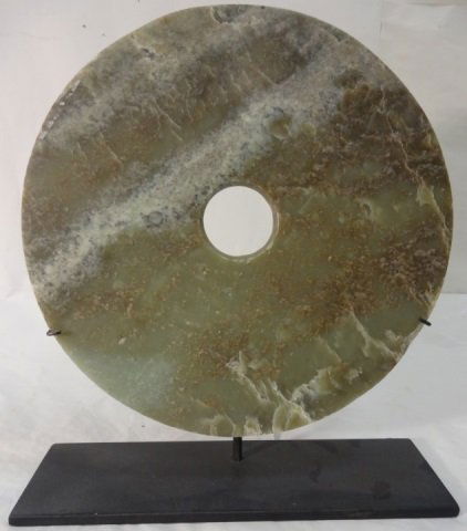 Antique Chinese Jade Disc on Stand (1 of 4)