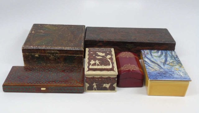 Lot of 6 Vintage Keepsake Boxes (1 of 9)