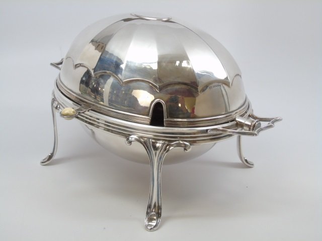 Antique Silver Plate English Revolving Tureen (1 of 5)
