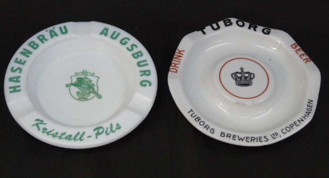 2 Vintage German Beer Themed Ash Trays (1 of 4)