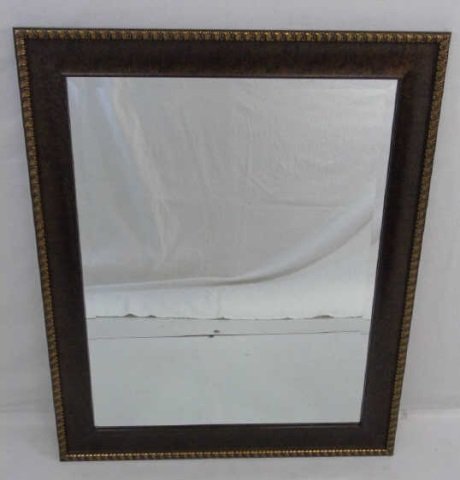 Contemporary Bronze Tone Framed Mirror (1 of 2)