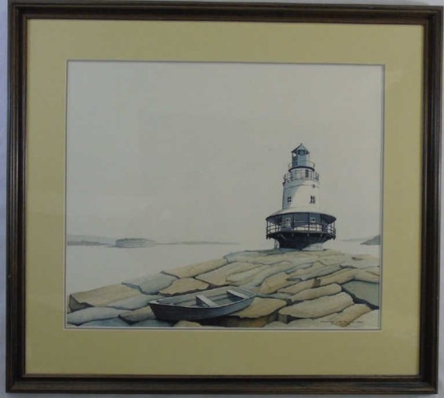 R N Cohen - Portland Maine Lighthouse Print 1982 (1 of 3)