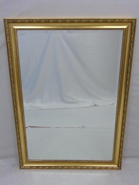 Neo Classical Gilt Frame Beveled Glass Mirror (1 of 2)