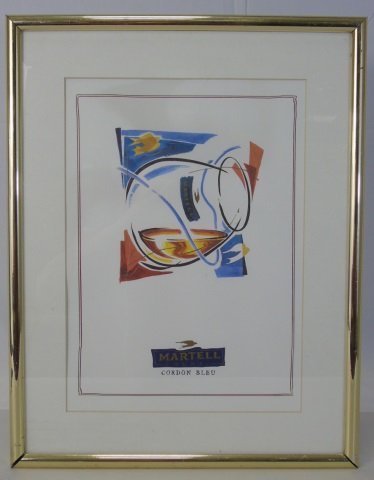 Framed Cordon Bleu Martell Cognac Print (1 of 3)