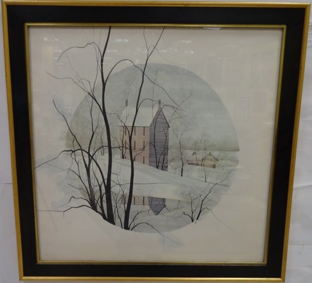 Moss - Framed Lithograph Poster Snow Scene (1 of 3)