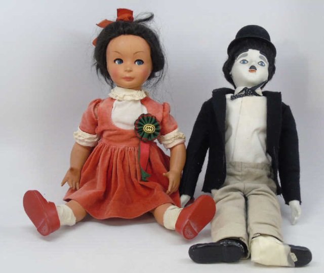 2 Vintage Dolls Bonani & Charlie Chaplin (1 of 6)