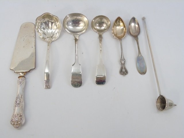 Assorted Sterling Silver & Coin Serving Items (1 of 6)