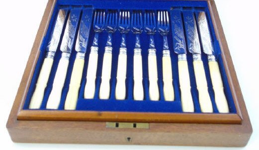 Two Boxed Sets of Silver Plate Flatware (1 of 5)
