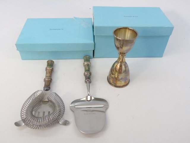 Three Tiffany & Co Sterling Bar Items w Orig Boxes (1 of 5)
