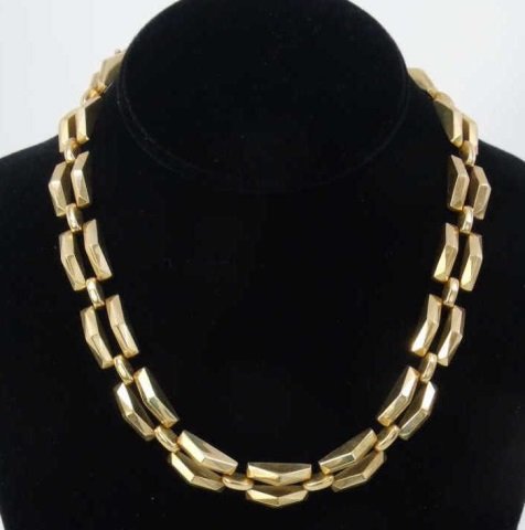 Estate Retro 14kt Yellow Gold Ladies Necklace (1 of 5)
