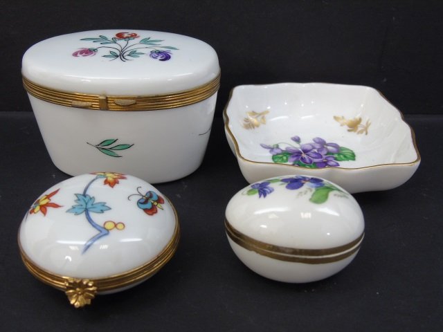 Group of 4 Porcelain Miniature Table Items Limoges (1 of 8)