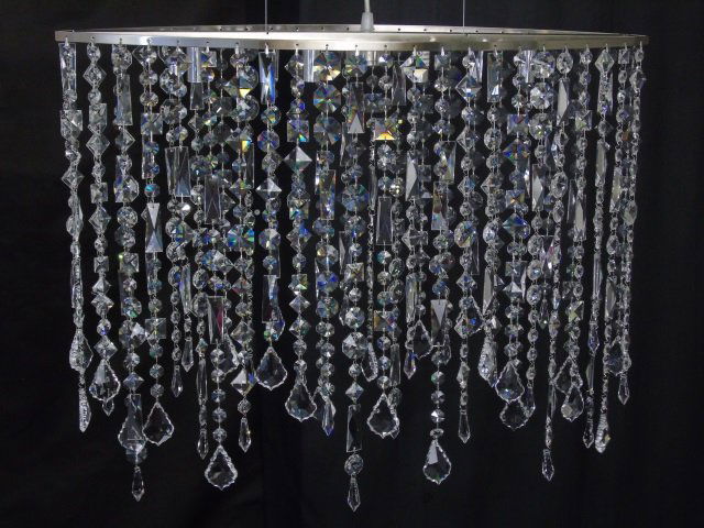 Contemporary Modern Beaded Crystal Chandelier (1 of 6)