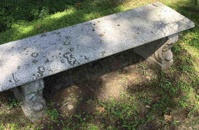 Antique Neo Classical Cast Stone Garden Bench (1 of 4)