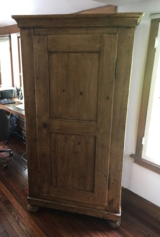 Antique American 19th C Panel Door Armoire (1 of 5)