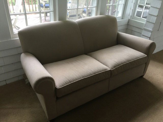 Contemporary Crate & Barrel Beige Sofa (1 of 4)