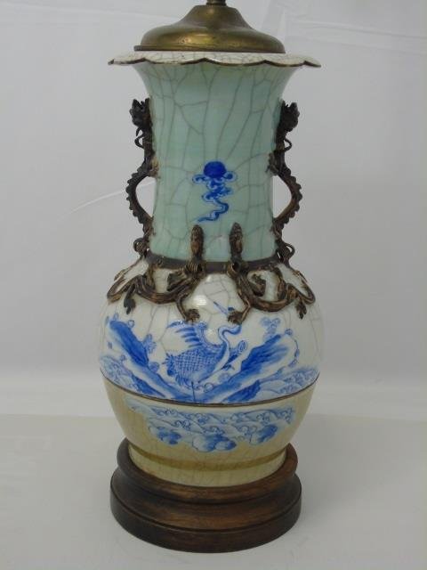 Antique Chinese Porcelain Vase Mount Table Lamp (1 of 6)