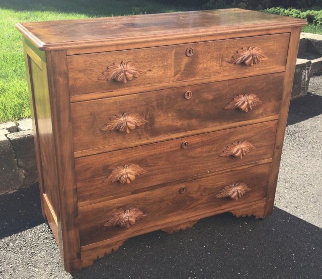 Antique Cottage Victorian 19th C Chest of Drawers (1 of 4)