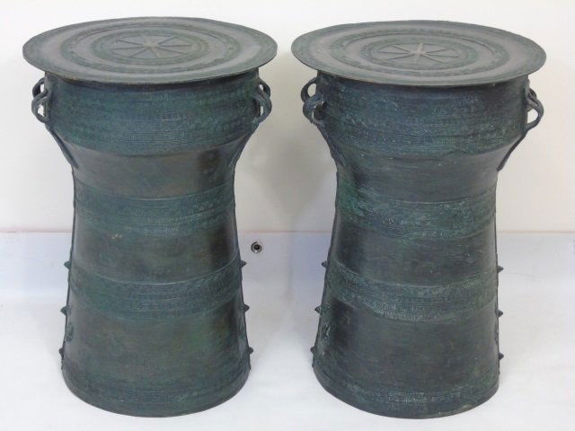 Archaic Form Chinese Style Metal Pedestal / Stands (1 of 4)