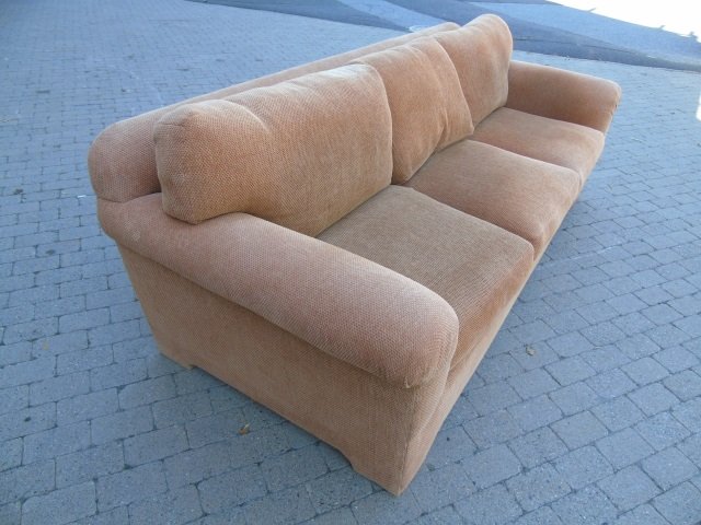 Contemporary Traditional Gold Upholstered Sofa (1 of 3)
