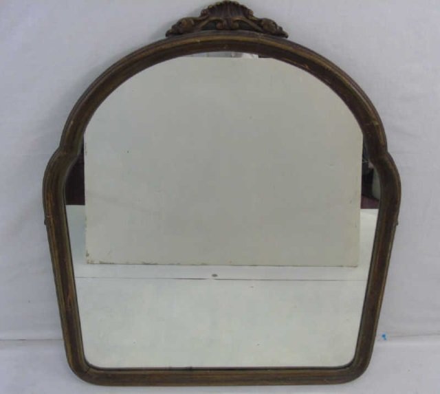 Antique Art Deco Style Carved Wood Mirror Frame (1 of 4)