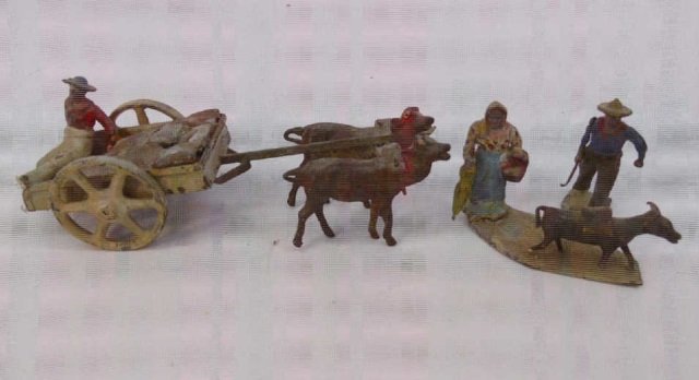 Assorted Antique Hand Painted Metal Toys (1 of 4)