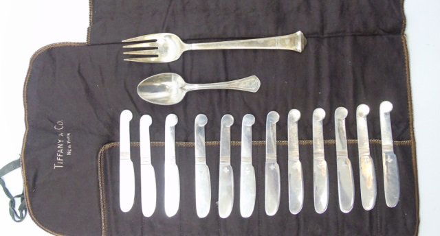 Set of Christofle Knives + Tiffany & Co Sterling (1 of 5)