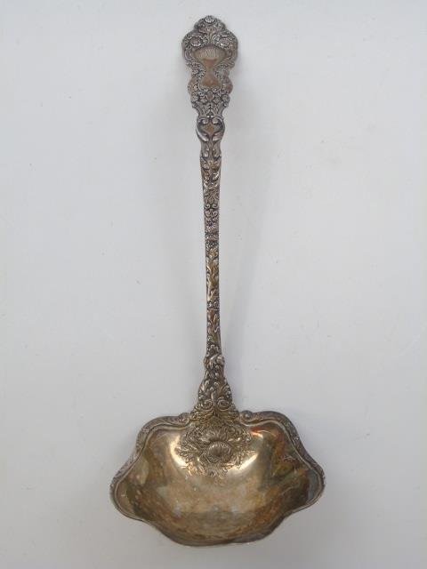 Large Antique Sterling Silver Gorham Serving Ladle (1 of 3)
