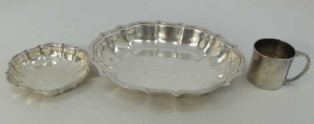 Three Antique Silver Plate Serving Items (1 of 7)