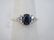 Estate 14kt Yellow Gold Sapphire & Diamond Ring