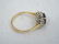 Estate 14kt Yellow Gold Sapphire & Diamond Ring - 7