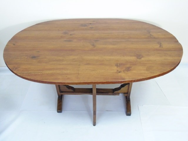 Antique French Provencal Style Oval Farm Table (1 of 3)