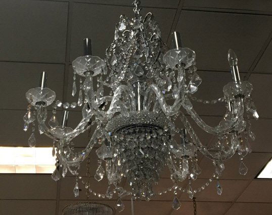 Antique Style Crystal Eight Arm Chandelier (1 of 3)