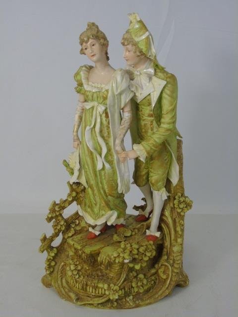 Antique Turn Wien Austrian Porcelain Table Statue (1 of 7)