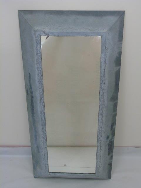Galvanized Metal Contemporary Modern Mirror (1 of 3)