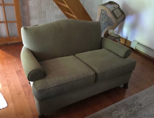 Contemporary Curved Arm Settee / Sofa by Rowe (1 of 4)