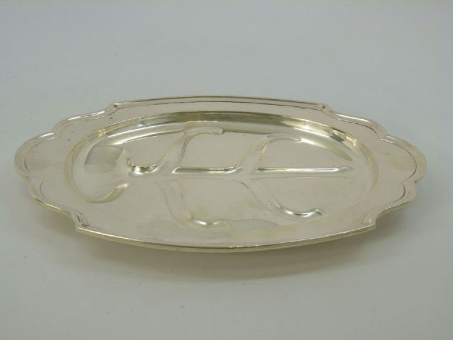 Sterling Silver Footed Meat Serving Tray (1 of 3)