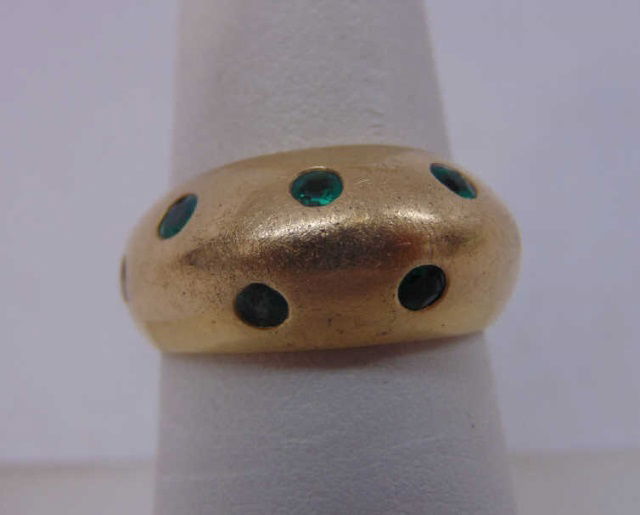 Estate 14kt Yellow Gold & Emerald Ring (1 of 6)