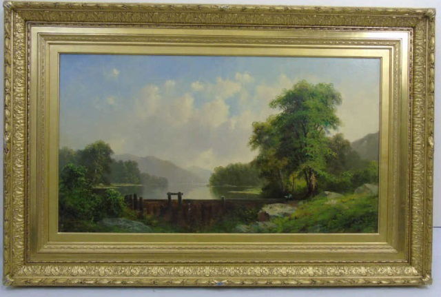 George Loring Brown Summer Landscape Oil Painting (1 of 8)