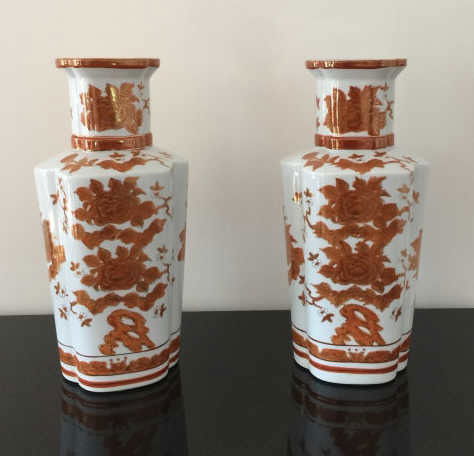 Pair Large Chinese Porcelain Baluster Vases (1 of 4)