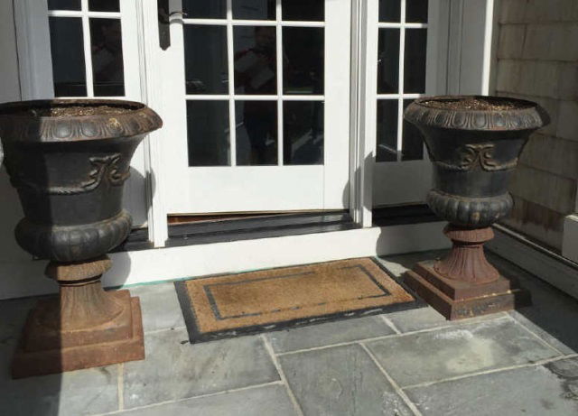 Pair Neo Classical Cast Iron Planter Pot / Urns (1 of 4)