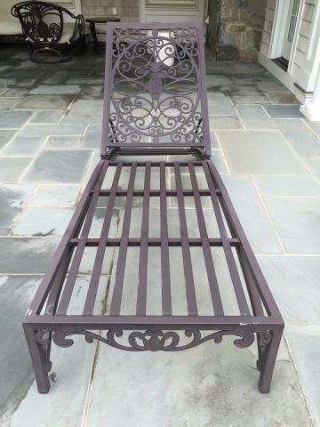 Pair Brown Jordan Cast Iron Pool / Lounge Chairs (1 of 5)