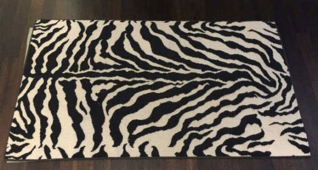 Contemporary Zebra Print Throw Rug by Stark (1 of 3)