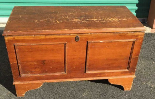 Antique 19th C American Paneled Blanket Chest (1 of 5)