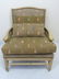 Pair Carved Wood Frame Upholstered Armchairs - 7