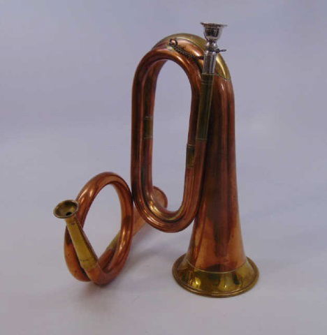 Two Vintage Gilt Brass & Copper Horn Instruments (1 of 7)